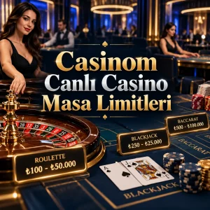 Casinom Canlı Casino Masa Limitleri
